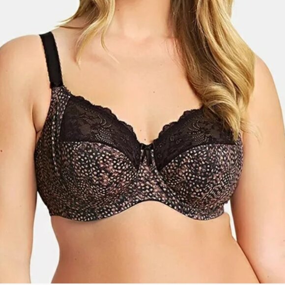 Size 36G Elomi Morgan Stretch Banded Lace Trim Bra  Size 36G - Picture 1 of 9